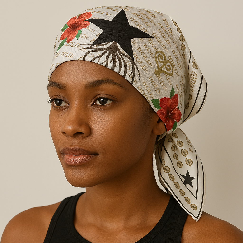 Return to Bloom: Diaspora Roots Edition | 100% Silk Twill Scarf/Shawl/Hijab