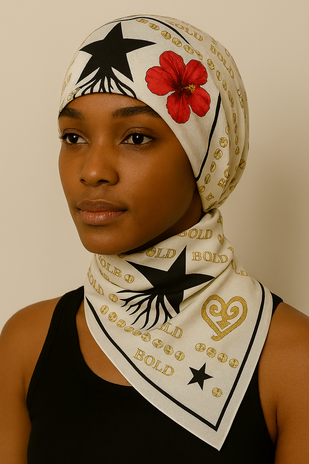 Return to Bloom: Diaspora Roots Edition | 100% Silk Twill Scarf/Shawl/Hijab