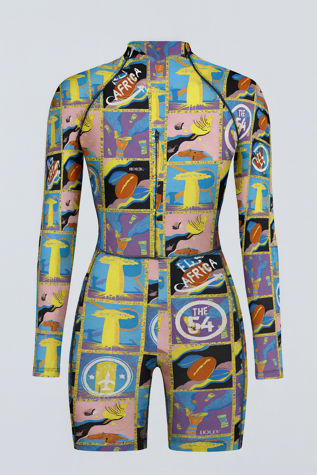 Mosaic 54 Long Sleeve Zip Surfer Bodysuit