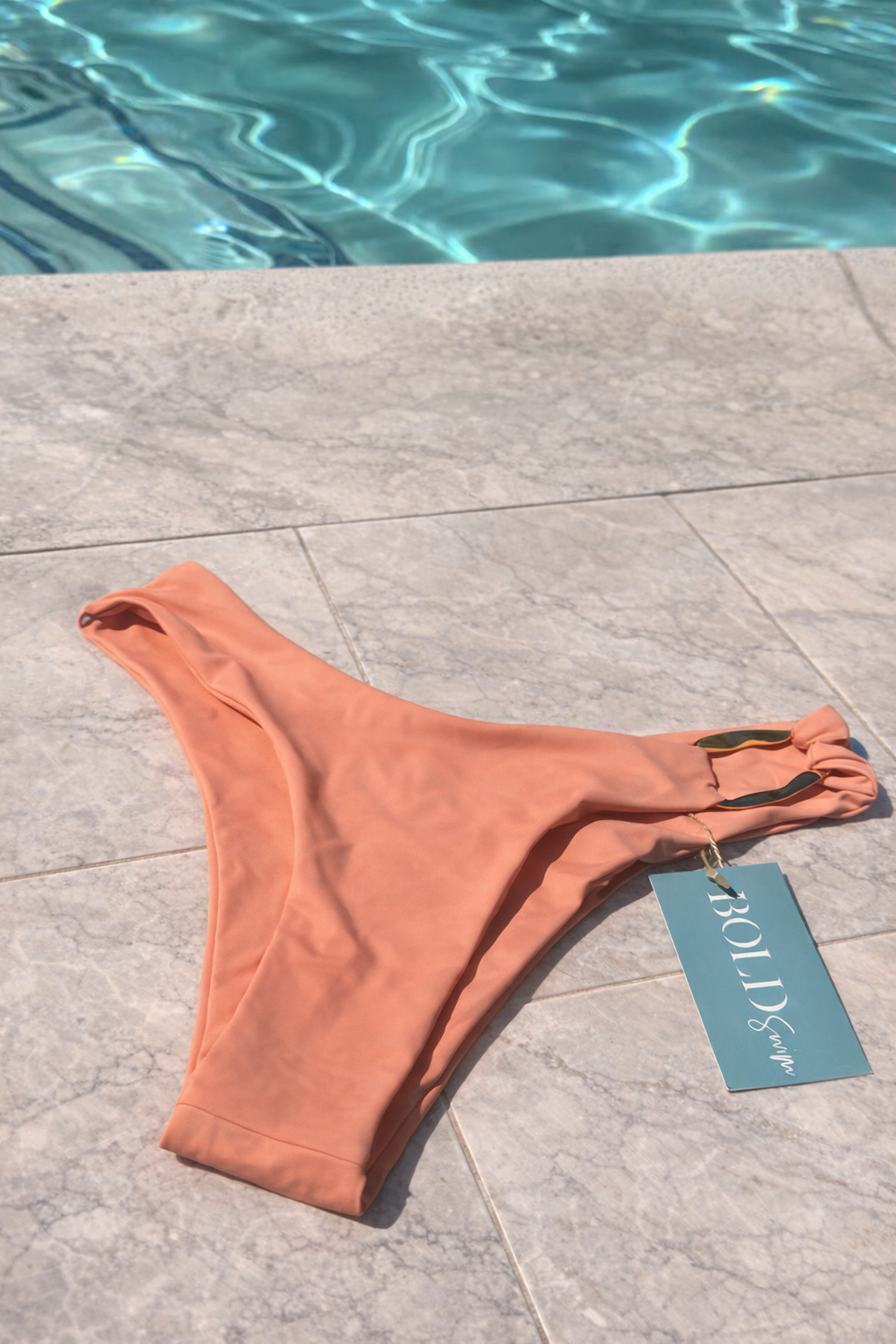 Moana Bikini Bottom — Sultry Gold Accented Brazilian Cut
