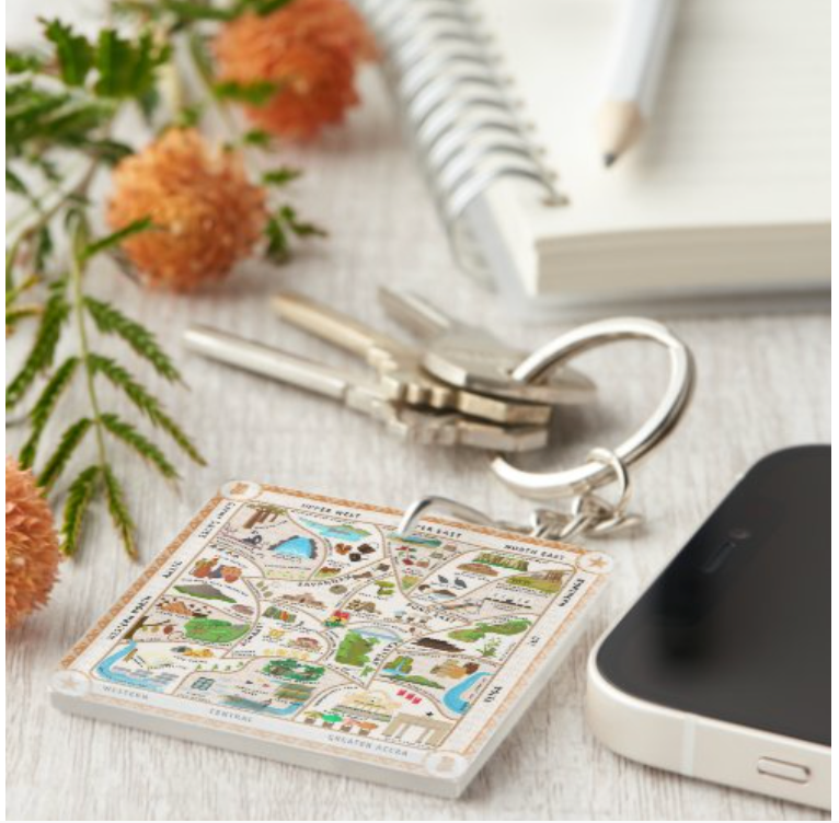 Ghana on the Move Key Ring –
