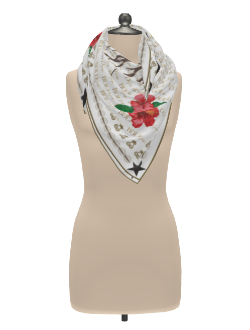 Return to Bloom: Diaspora Roots Edition | 100% Silk Twill Scarf/Shawl/Hijab