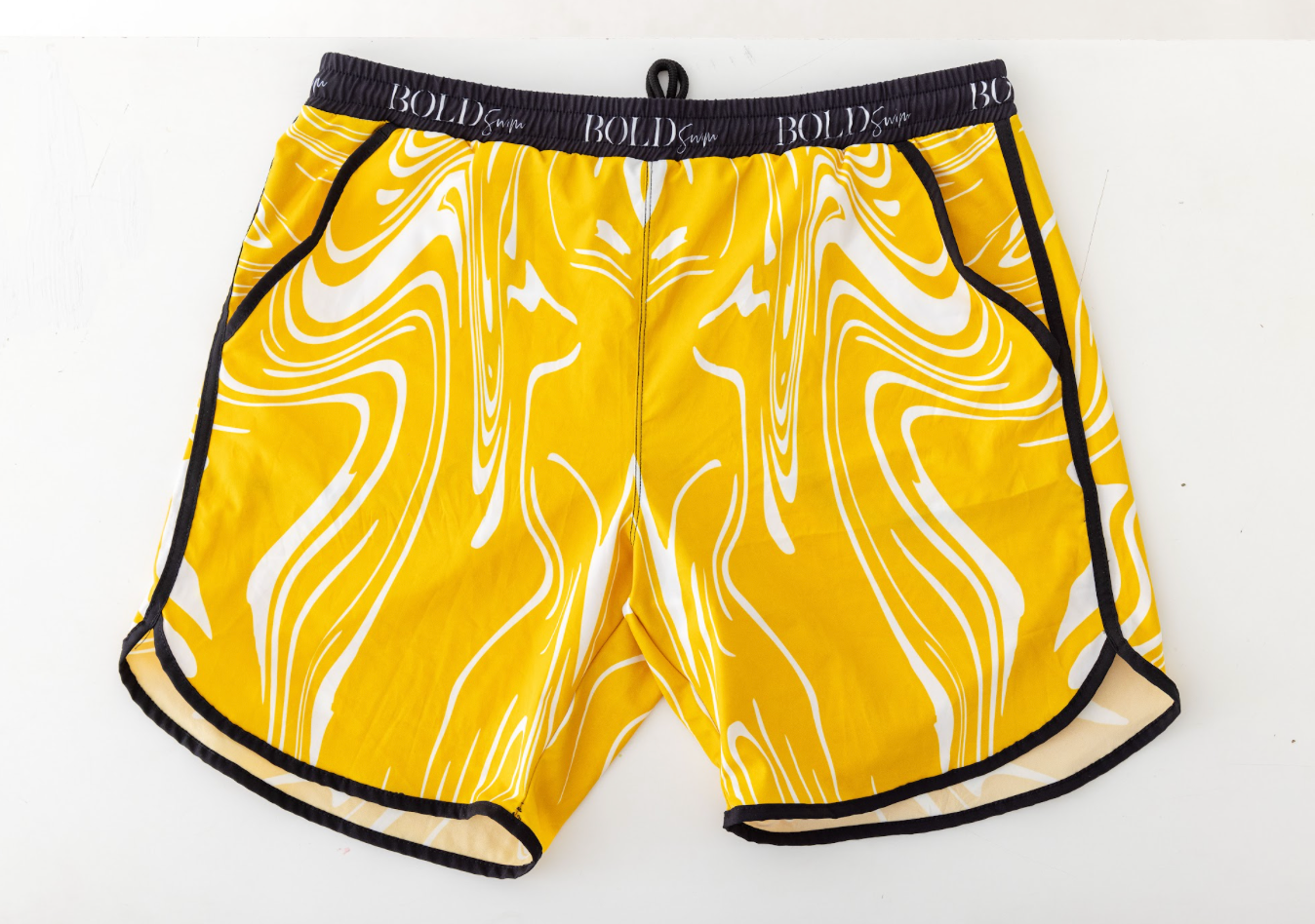 Marble Retro Swim Shorts