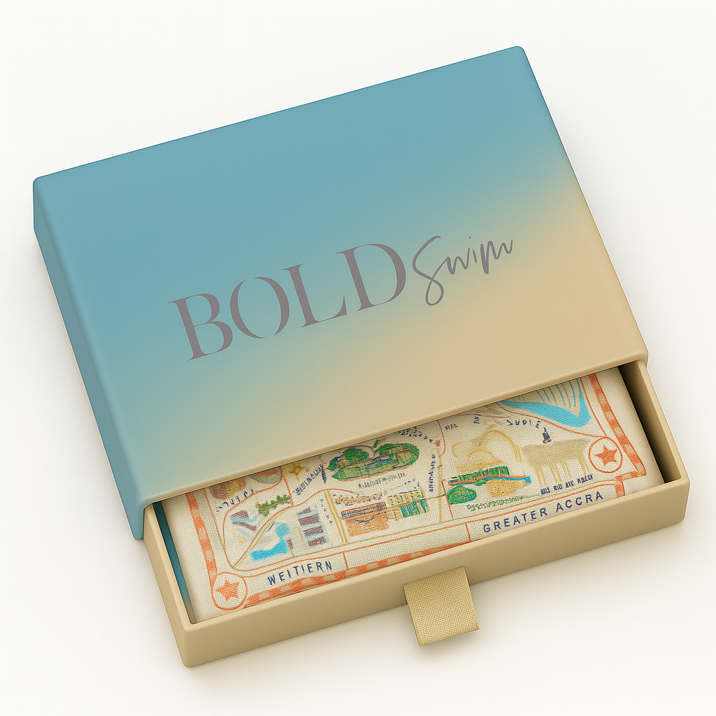 Ghana Illustrated Heritage 100% Silk Scarf