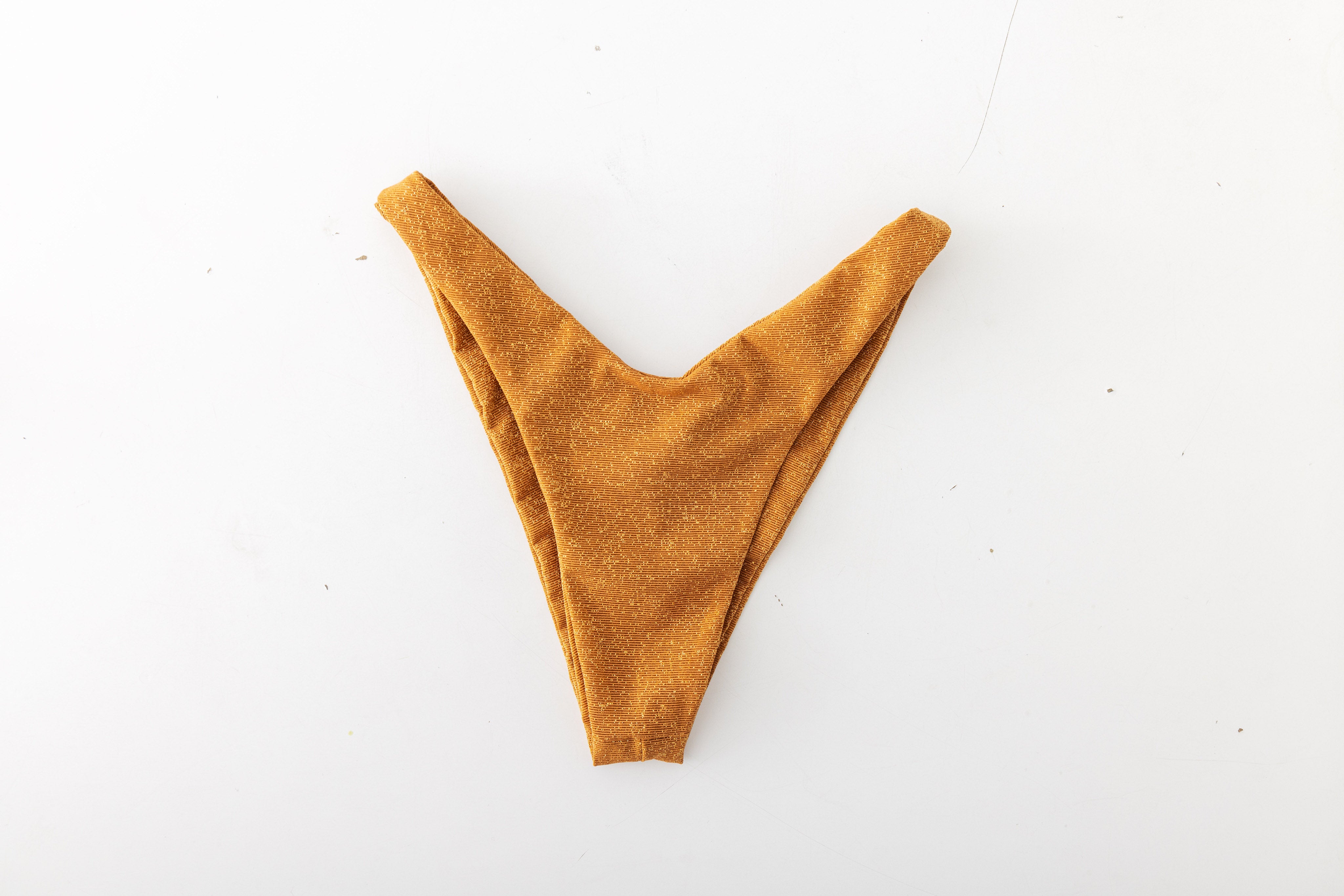 Gold Mirage High‑Leg Bottom