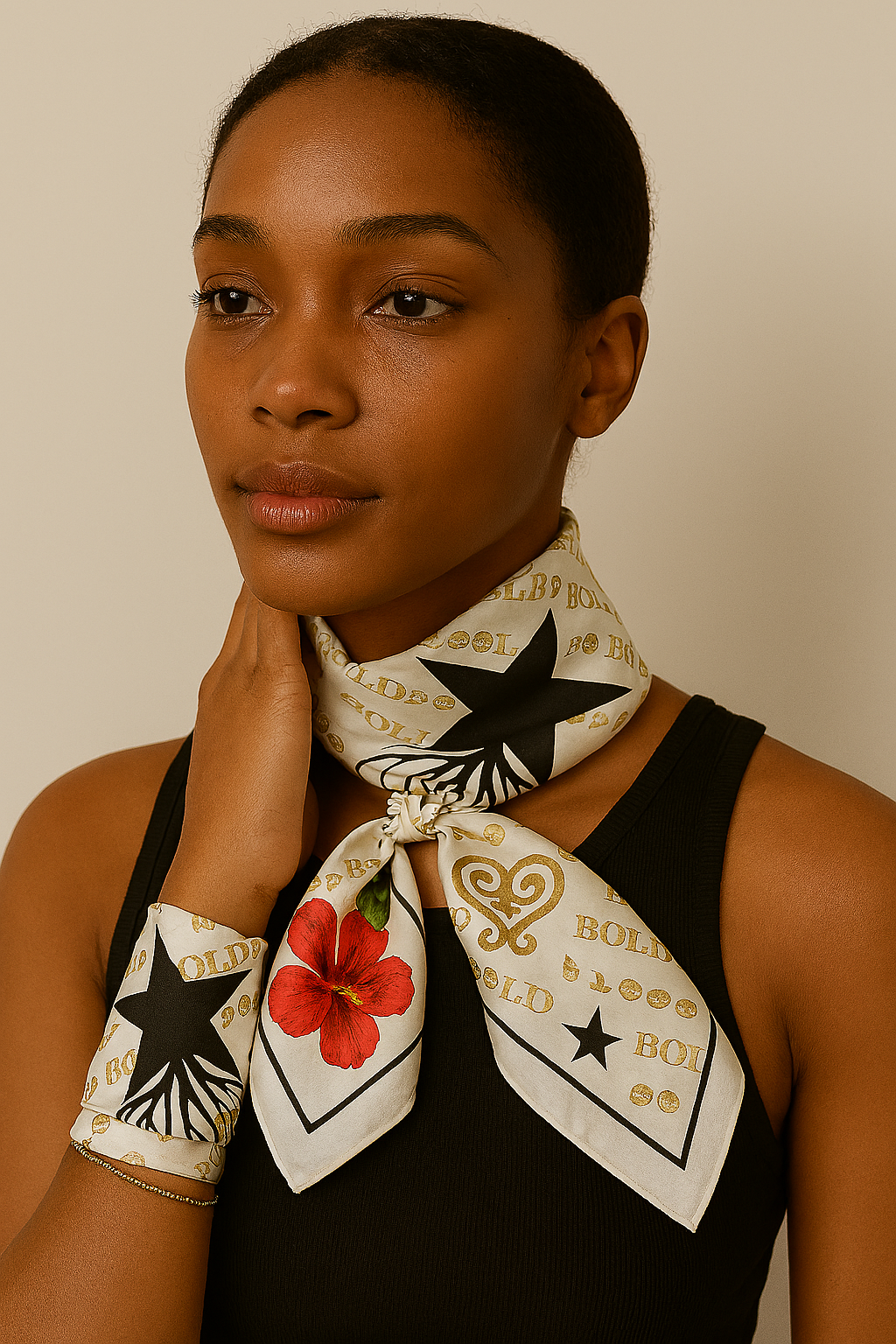 Return to Bloom:  Diaspora Roots Edition | 100% Silk Twill Scarf/Shawl/Hijab