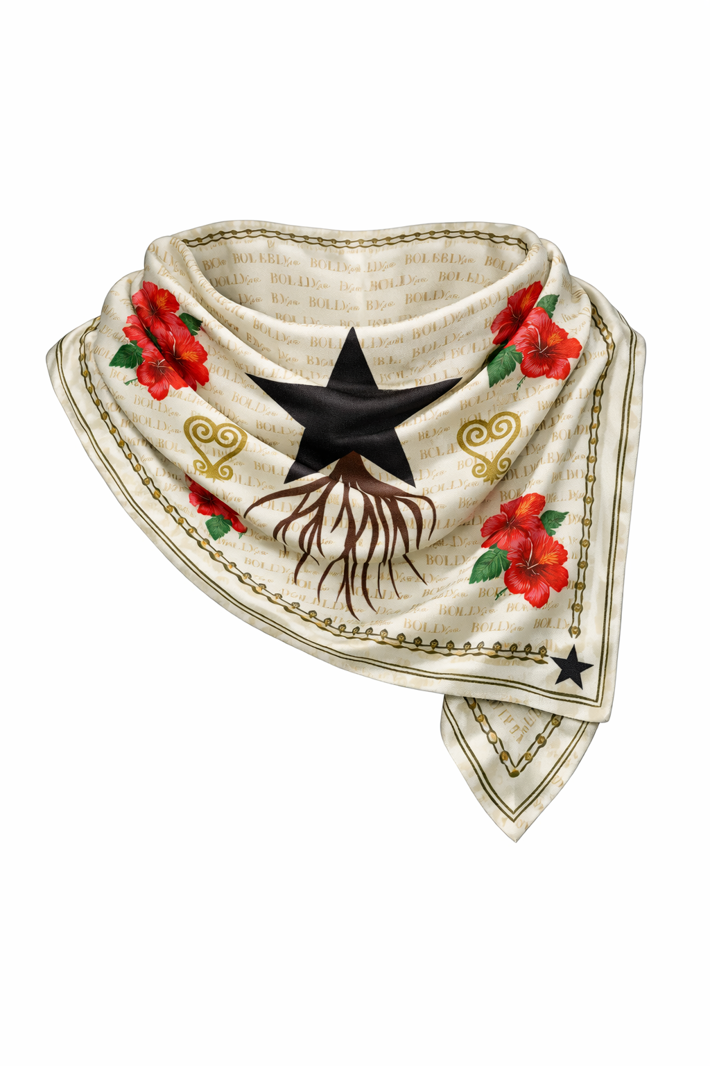 African Diaspora Return to Bloom 100% Silk Scarf