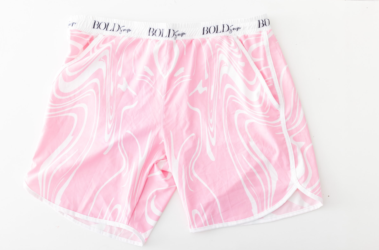 Marble Retro Swim Shorts