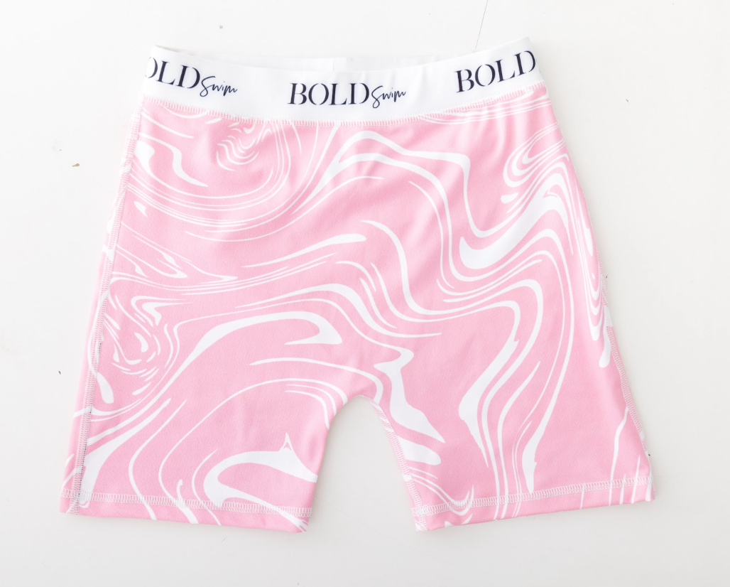 Marble Retro Swim Shorts