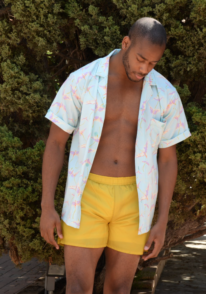 Golden Cathedral Mid-Length Swim Short